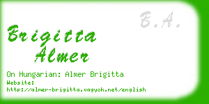 brigitta almer business card